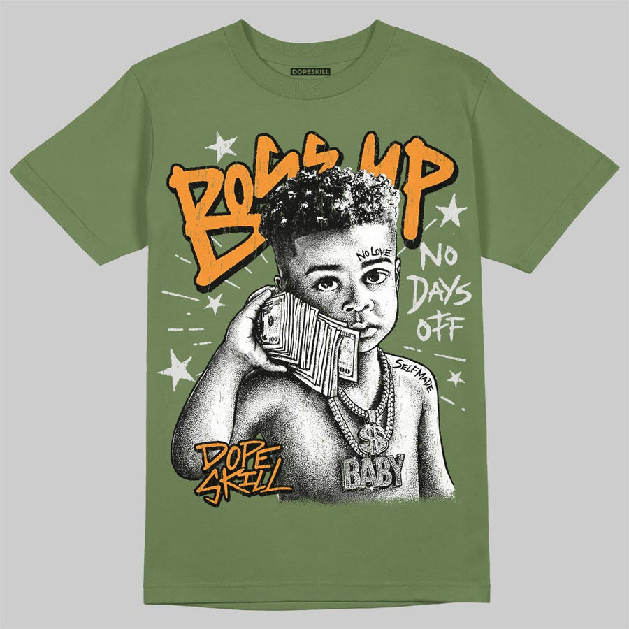 Olive 5s DopeSkill T-Shirt Boss Up Graphic