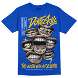 Royal Blue Collection DopeSkill Royal Blue T-shirt The Mouth With No Droughts Graphic