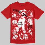 Red Collection DopeSkill T-Shirt Built Different Graphic