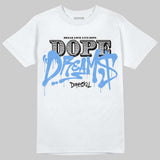 Black University Blue 5s DopeSkill T-Shirt Dope Dreams Graphic