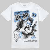 Black University Blue 5s DopeSkill T-Shirt Certified Lover Graphic
