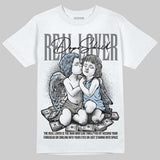 NB 2000 “Silver/Blue” DopeSkill T-Shirt Real Lover Graphic