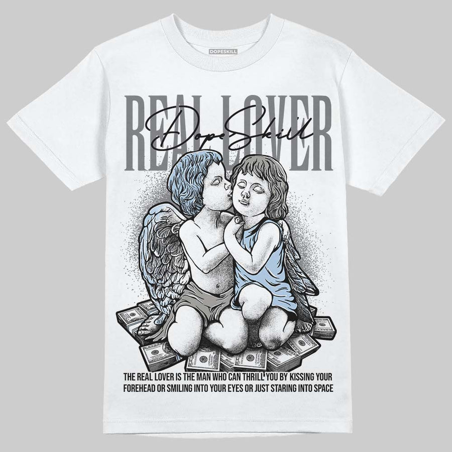 NB 2000 “Silver/Blue” DopeSkill T-Shirt Real Lover Graphic