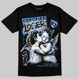 Black University Blue 5s DopeSkill T-Shirt Certified Lover Graphic