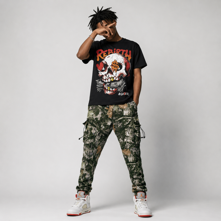 Sunset 5s DopeSkill T-Shirt Rebirth Graphic