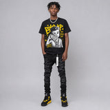 Black Tour Yellow AJ 4 Thunder DopeSkill T-Shirt Boss Up Graphic
