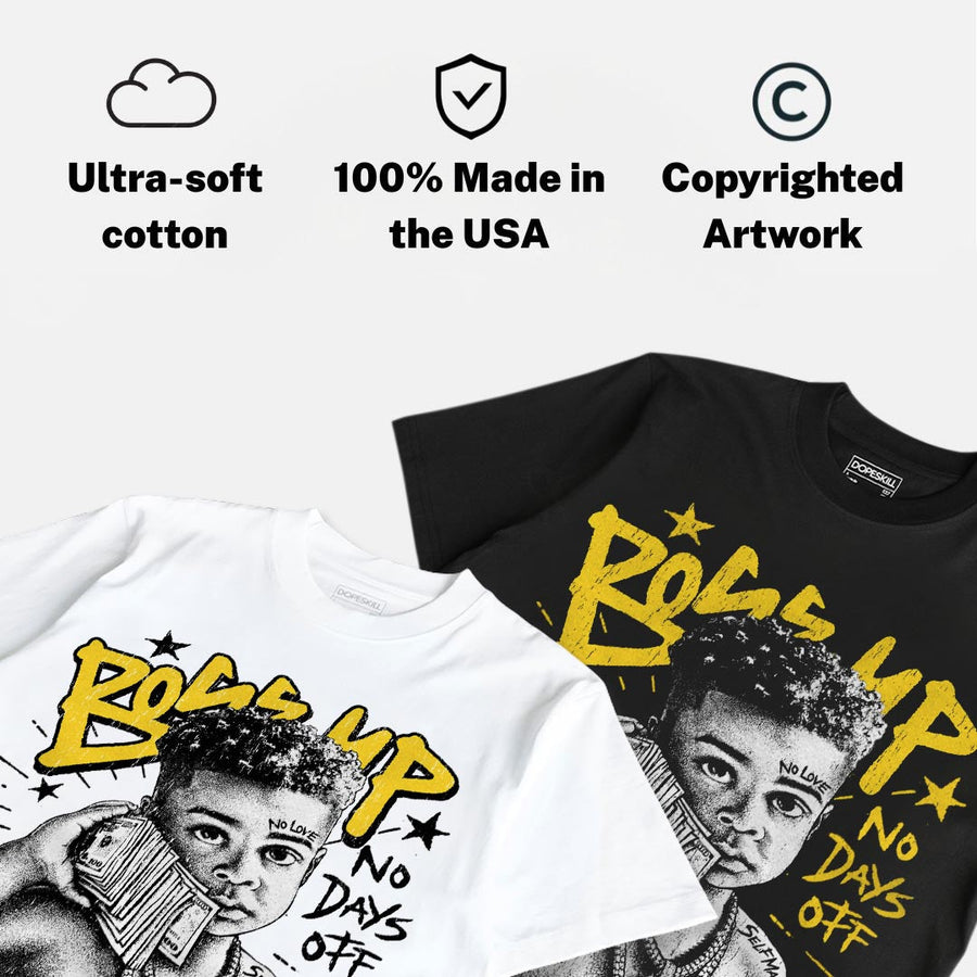 Black Tour Yellow AJ 4 Thunder DopeSkill T-Shirt Boss Up Graphic