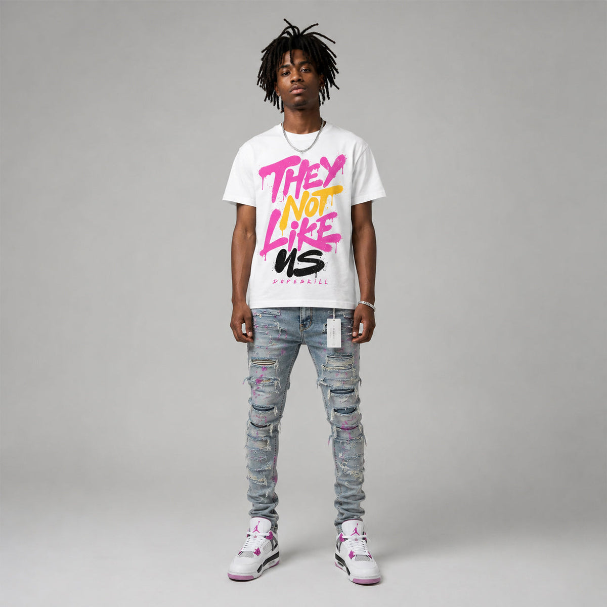 Comic 4s DopeSkill T-Shirt They Not Like Us Graphic