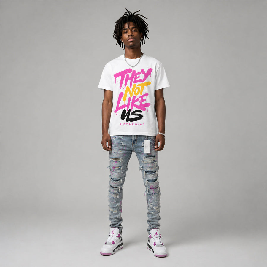 Comic 4s DopeSkill T-Shirt They Not Like Us Graphic
