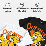 Black Tour Yellow AJ 4 Thunder DopeSkill T-Shirt Out Here Being Cute Graphic