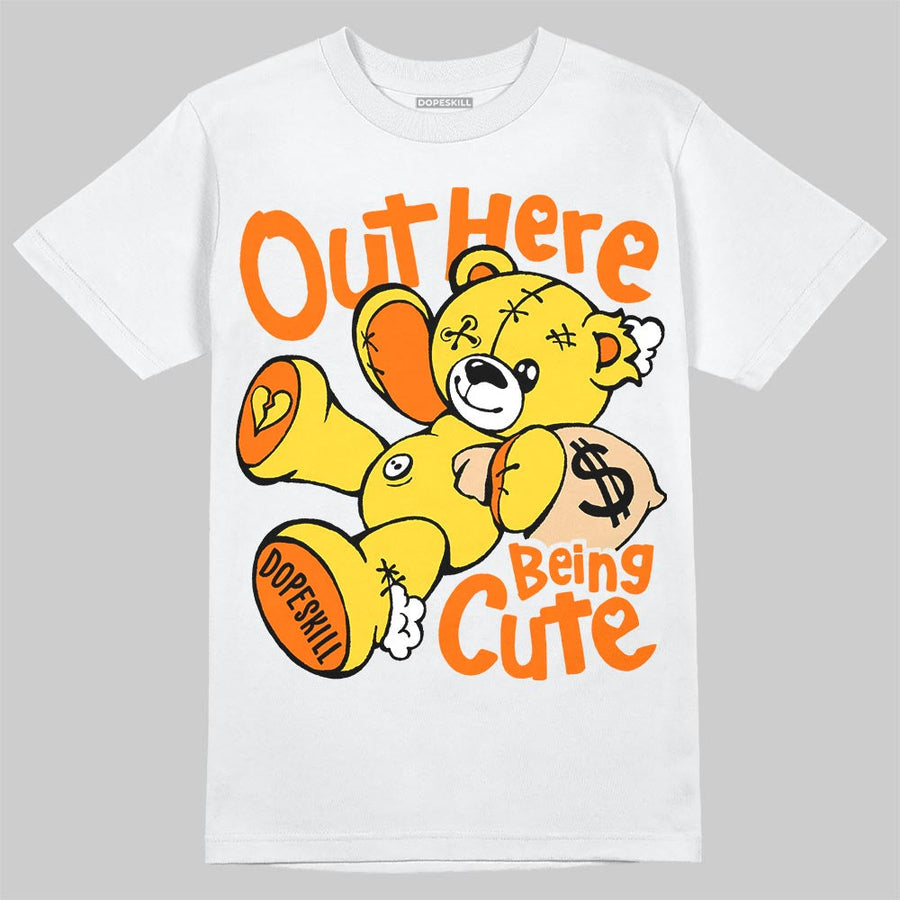Black Tour Yellow AJ 4 Thunder DopeSkill T-Shirt Out Here Being Cute Graphic