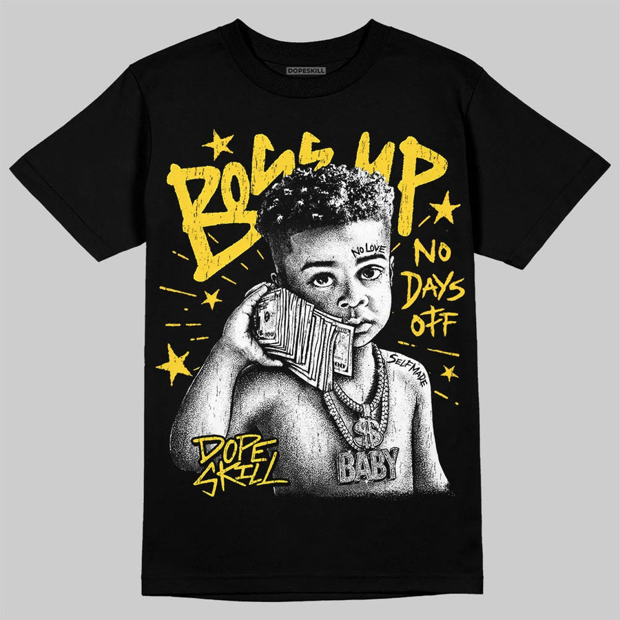Black Tour Yellow AJ 4 Thunder DopeSkill T-Shirt Boss Up Graphic
