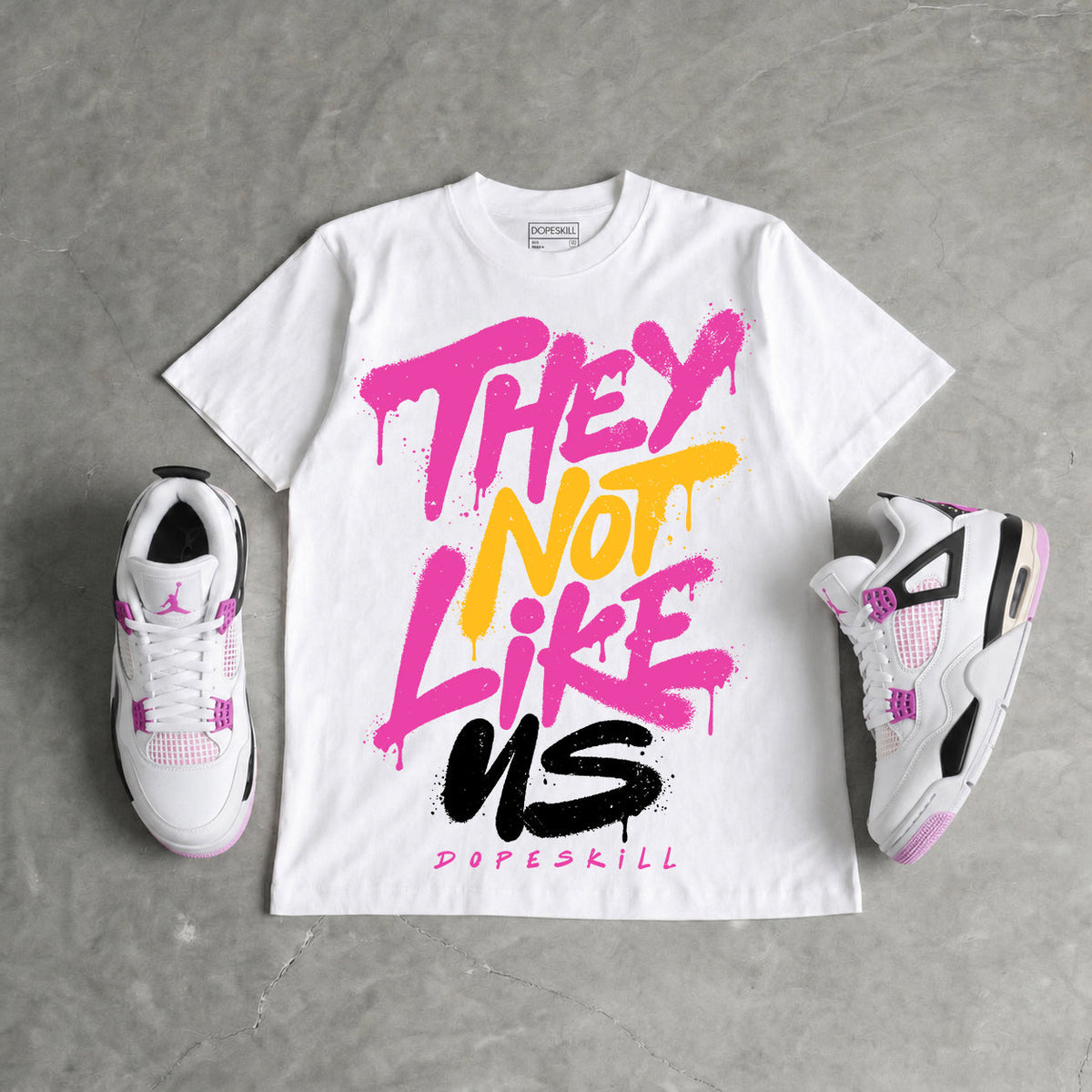 Comic 4s DopeSkill T-Shirt They Not Like Us Graphic