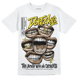 Black Tour Yellow AJ 4 Thunder DopeSkill Unisex T-Shirt The Mouth With No Droughts Graphic