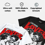 Cherry 11s DopeSkill Oversize Print T-Shirt Real Ones Choose Loyalty Graphic