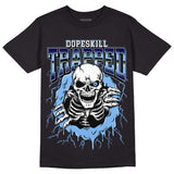 AJ 6 University Blue DopeSkill T-Shirt Trapped Halloween Graphic