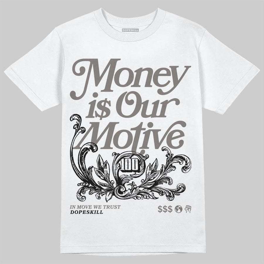 Cave Stone 4s DopeSkill T-Shirt Money Is Our Motive Typo Graphic