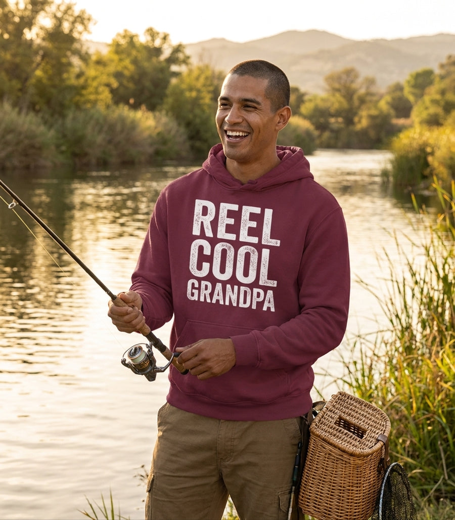 Reel Cool Grandpa Fishing