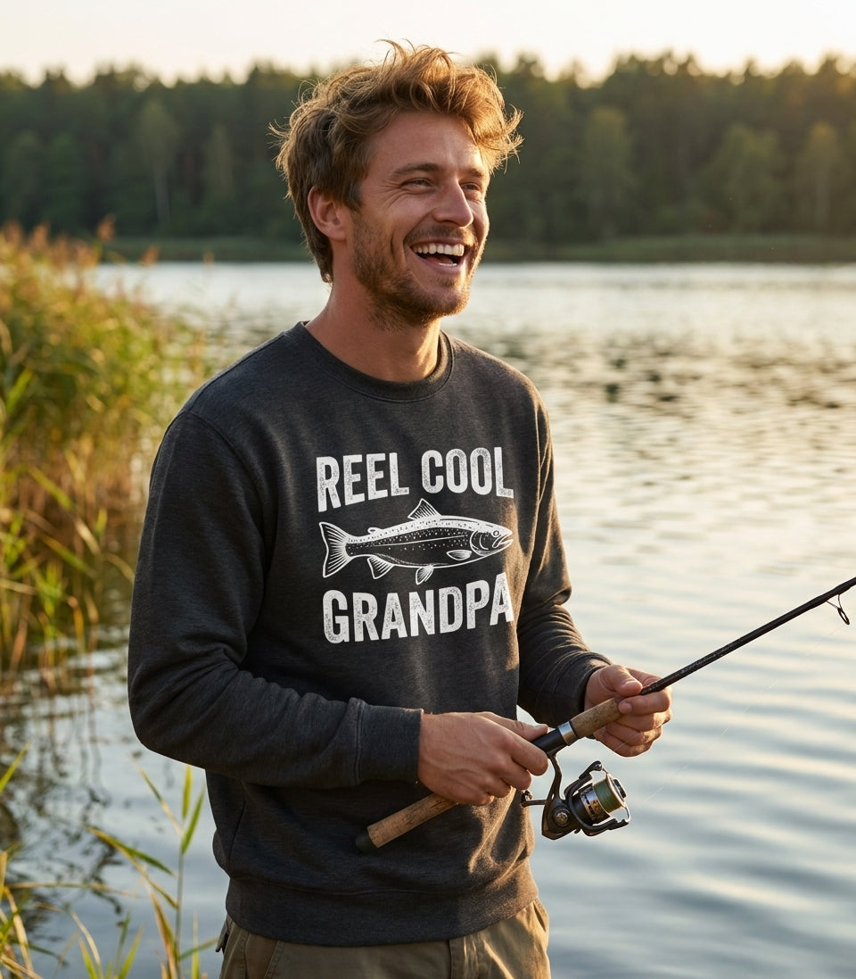 Reel Cool Grandpa Fishing