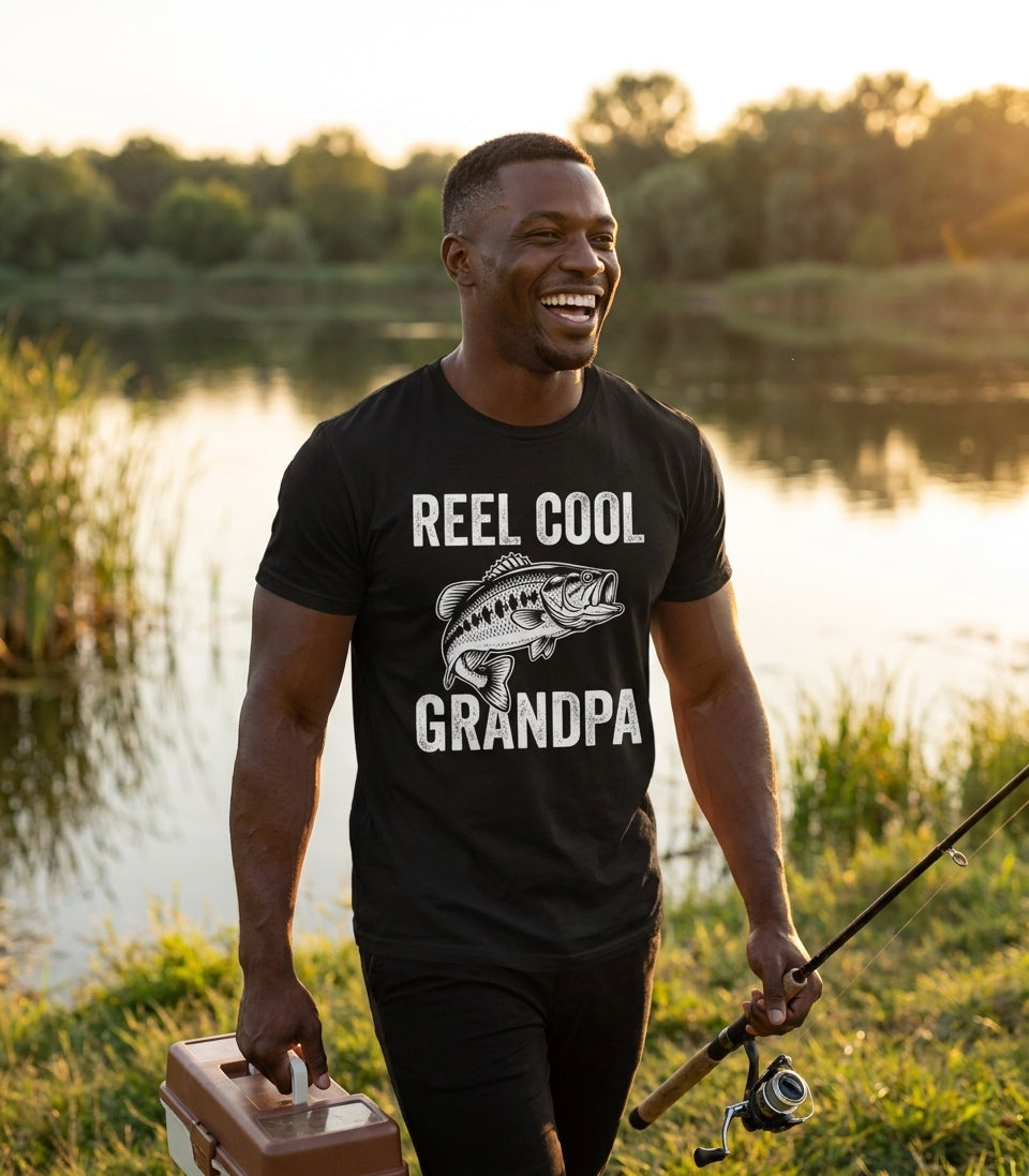 Reel Cool Grandpa Fishing