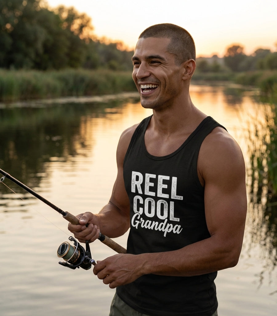 Reel Cool Grandpa Fishing