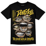 Black Tour Yellow AJ 4 Thunder DopeSkill Unisex T-Shirt The Mouth With No Droughts Graphic
