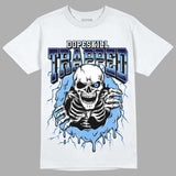 AJ 6 University Blue DopeSkill T-Shirt Trapped Halloween Graphic