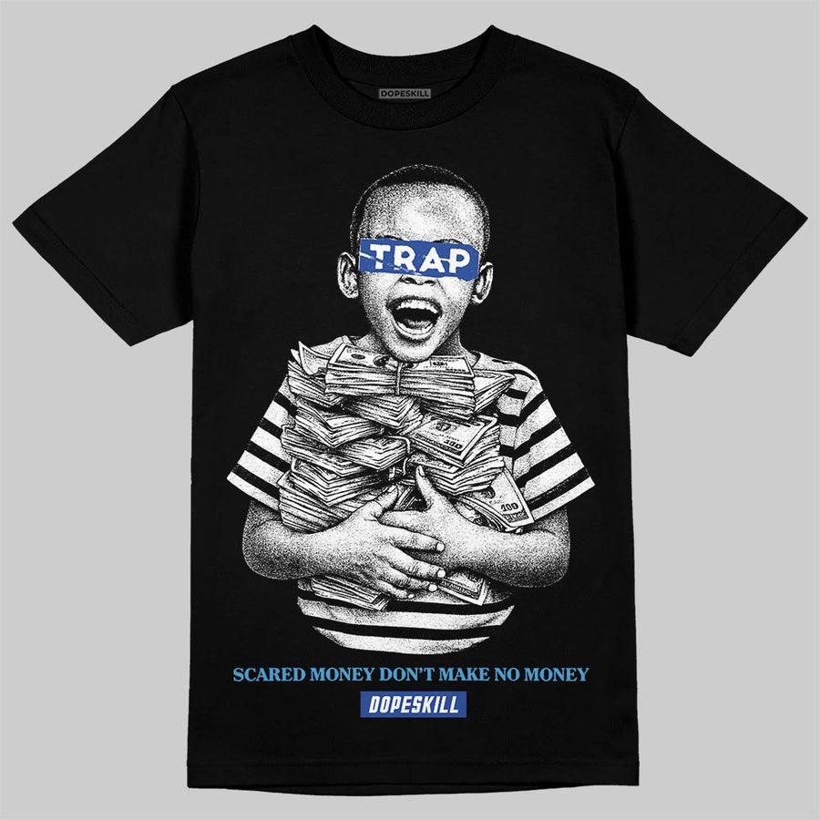 Royal Blue 'Scared Money Don't Make No Money' DopeSkill Graphic T-Shirt