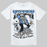 Black University Blue 5s DopeSkill T-Shirt Threat Graphic
