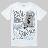 NB 2000 “Silver/Blue” DopeSkill T-Shirt Real Ones Move In Silence Graphic