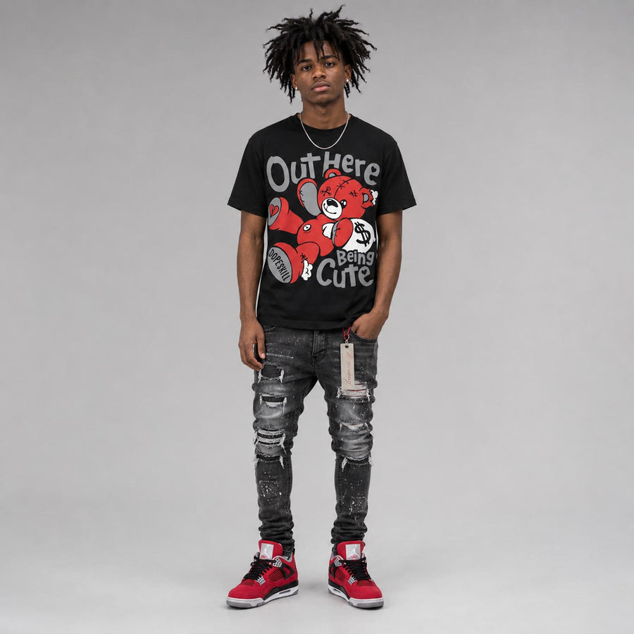 Toro Bravo 4s DopeSkill T-Shirt Out Here Being Cute Graphic
