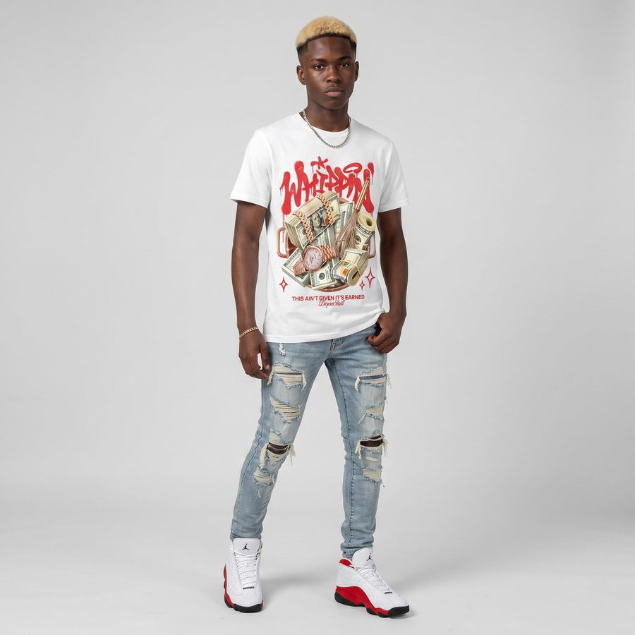 AJ 13 Chicago True Red Cherry DopeSkill T-Shirt Whippin Graphic