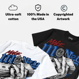 “True Blue” 3s DopeSkill T-Shirt Make Money Not Friends Graphic
