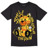 Black Tour Yellow AJ 4 Thunder DopeSkill T-Shirt Smile Through The Pain Graphic