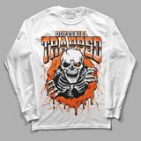 Orange Black White DopeSkill Long Sleeve T-Shirt Trapped Halloween Graphic