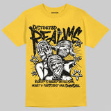 Black Tour Yellow AJ 4 Thunder DopeSkill T-Shirt Distorted Realms Graphic