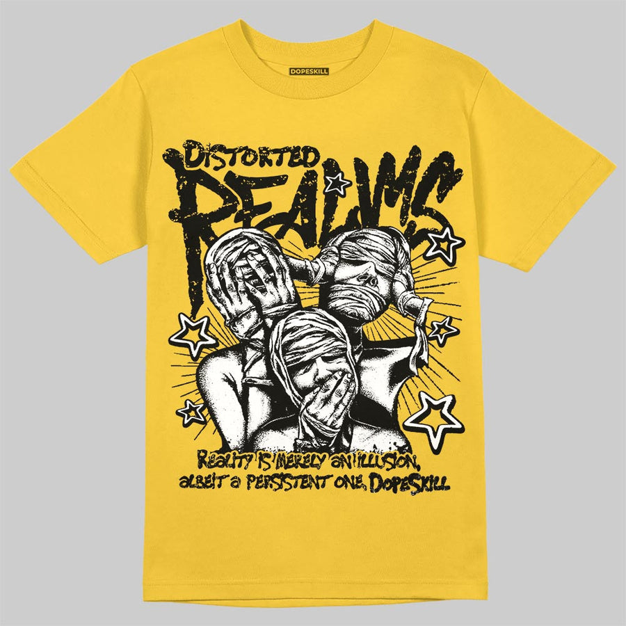 Black Tour Yellow AJ 4 Thunder DopeSkill T-Shirt Distorted Realms Graphic