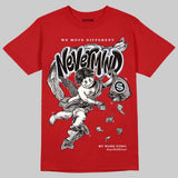 Fire Red “Black Tongue” 5s DopeSkill T-Shirt Nevermind Graphic
