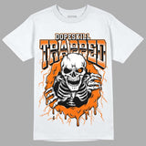 Orange Black White DopeSkill T-Shirt Trapped Halloween Graphic