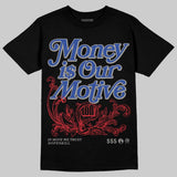 Rare Air 4s DopeSkill T-Shirt Money Is Our Motive Typo Graphic