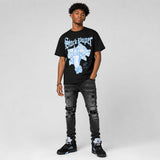 Black University Blue 5s DopeSkill T-Shirt Stack Paper Graphic