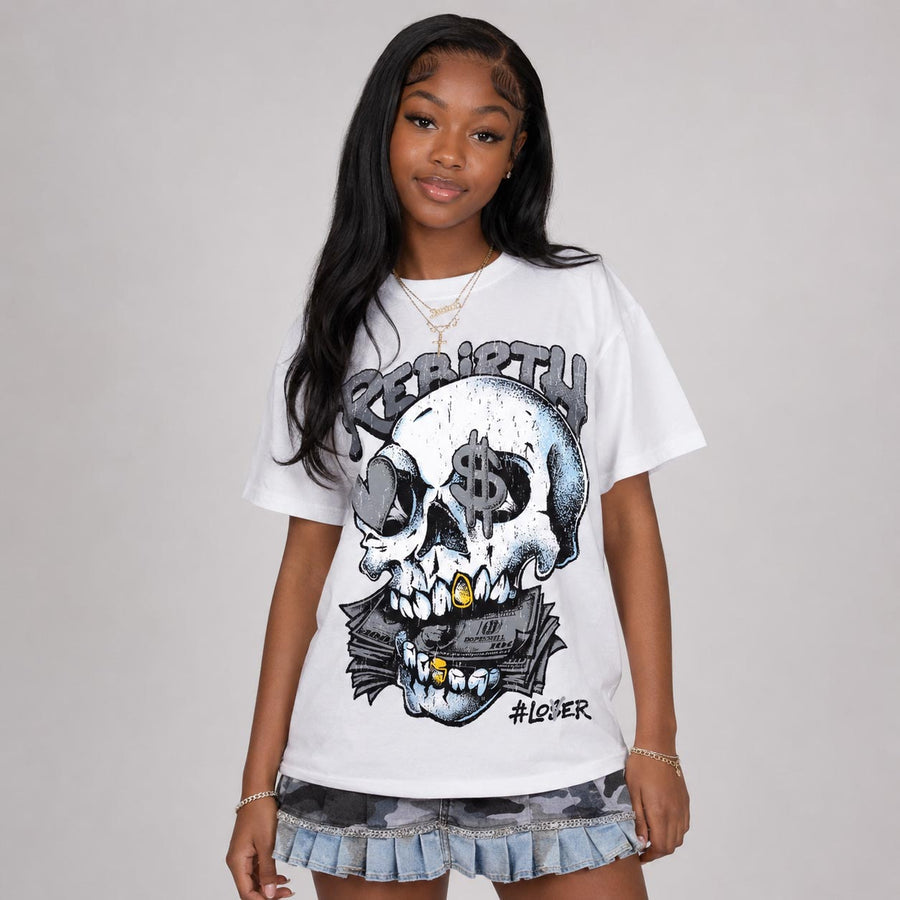 Wolf Grey 5s DopeSkill T-Shirt Rebirth Graphic