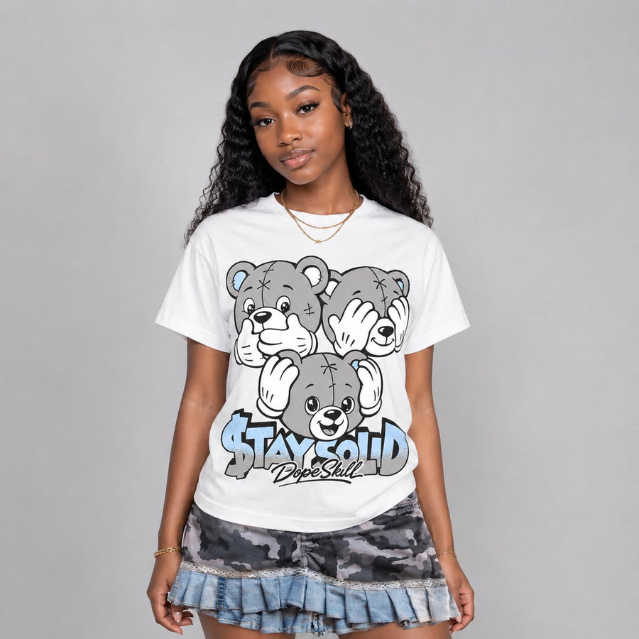 White Metallic 5s DopeSkill T-Shirt Stay Solid Graphic