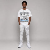 White Metallic 5s DopeSkill T-Shirt Stay Solid Graphic
