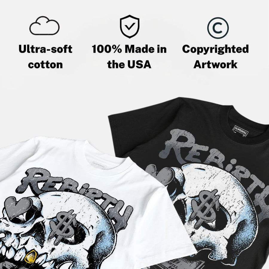 Wolf Grey 5s DopeSkill T-Shirt Rebirth Graphic