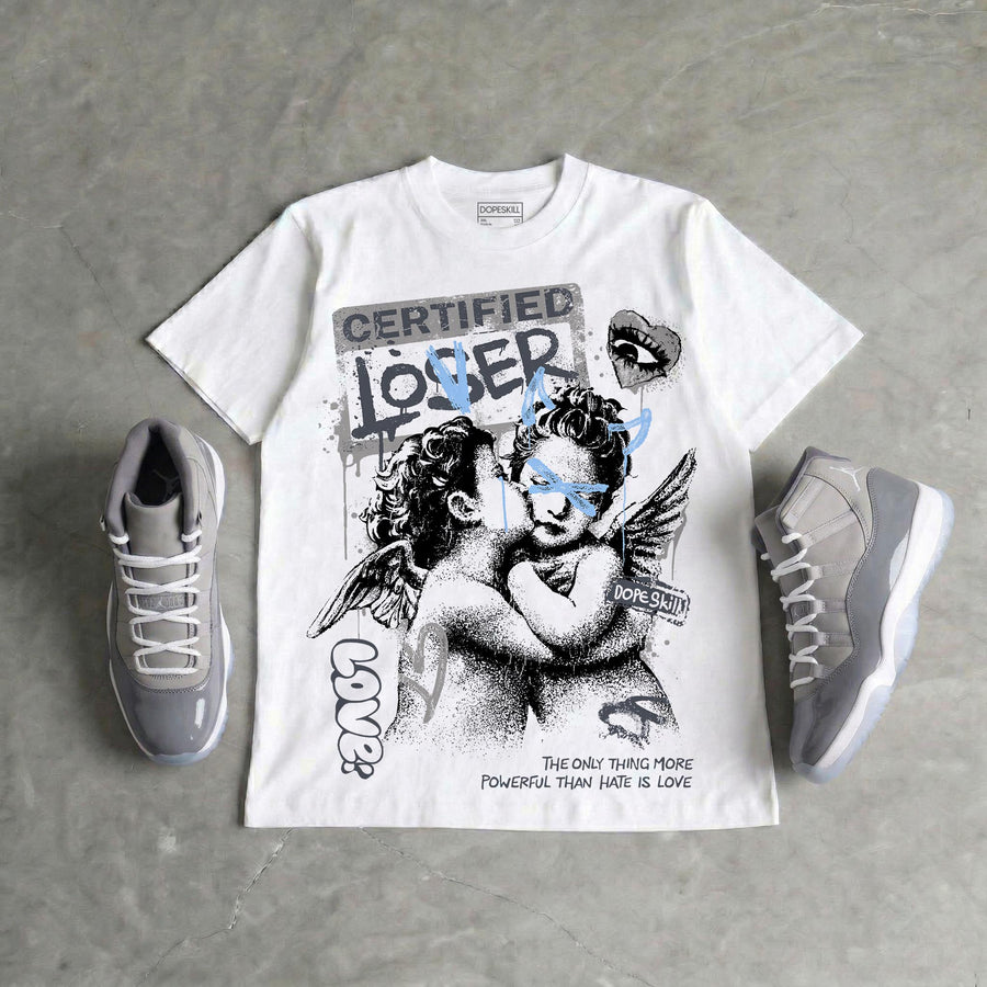 Cool Grey 11s DopeSkill T-Shirt Certified Lover Graphic