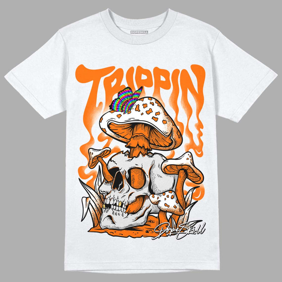 Orange Black White DopeSkill T-Shirt Trippin Graphic