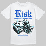 Royal Blue 'Risk Is Better Than Regret' DopeSkill Graphic T-Shirt