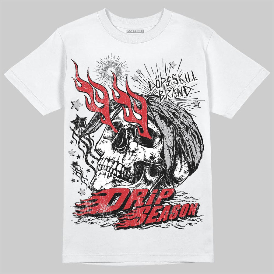 White Cement 4s DopeSkill T-Shirt Drip Season Graphic