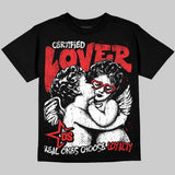 AJ 13 Chicago True Red Cherry DopeSkill Oversize Print T-Shirt Real Ones Choose Loyalty Graphic